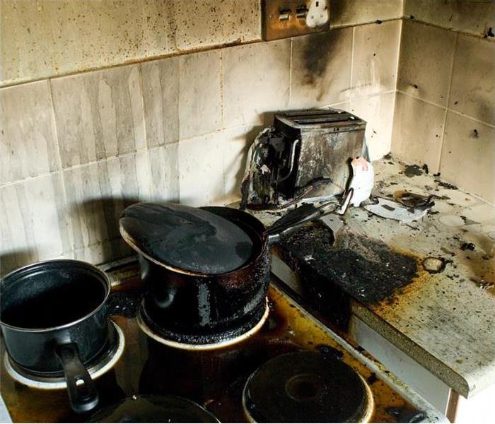 Burnt Counter And Pots