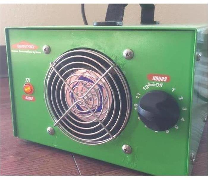 green SERVPRO ozone machine